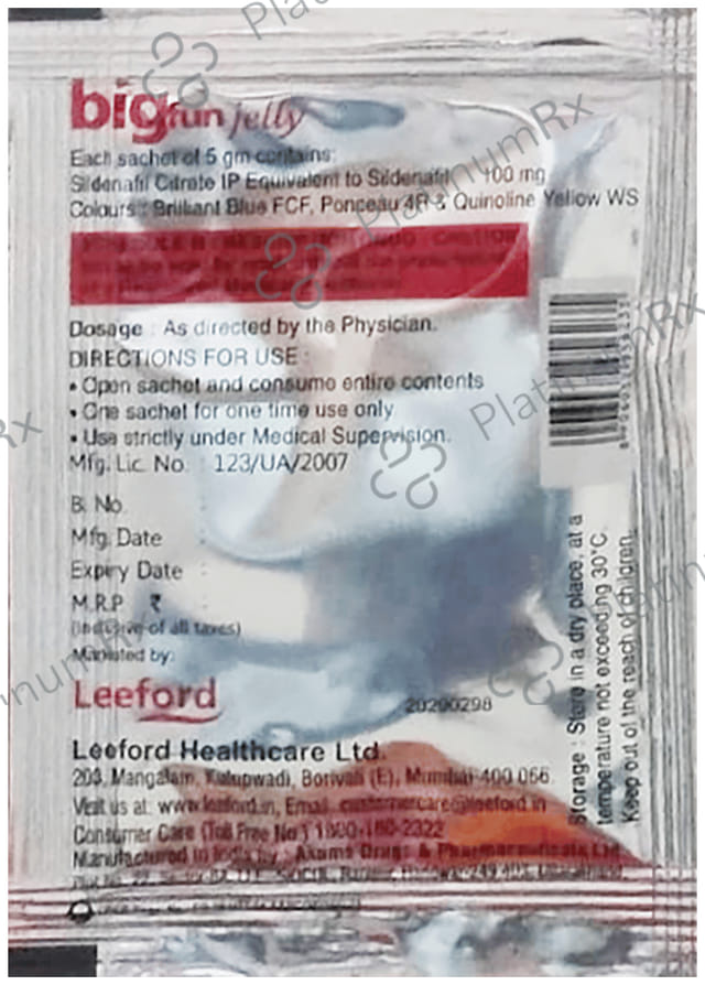 Bigfun 100mg Jelly 5gm