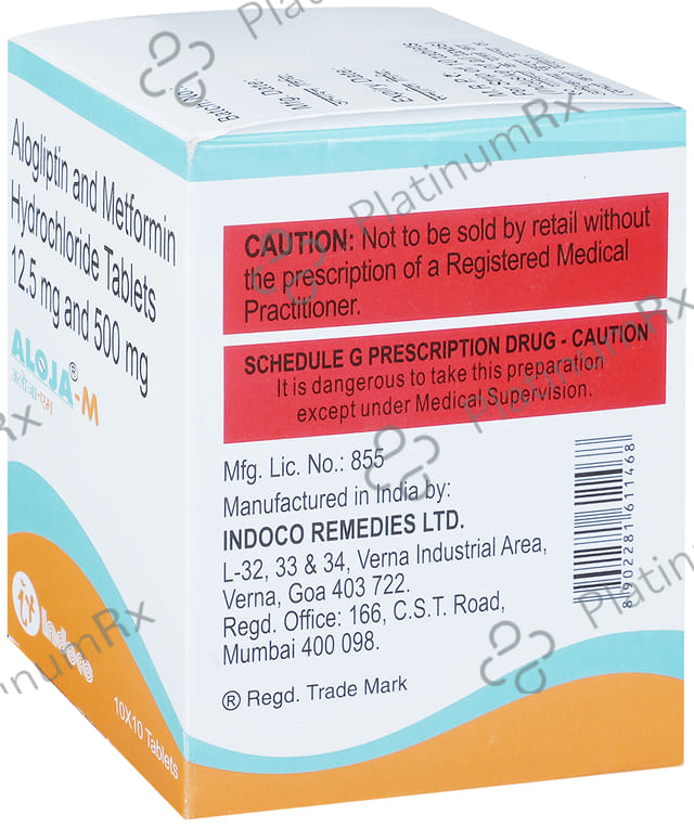 Aloja M 12.5/500mg Tablet 10s