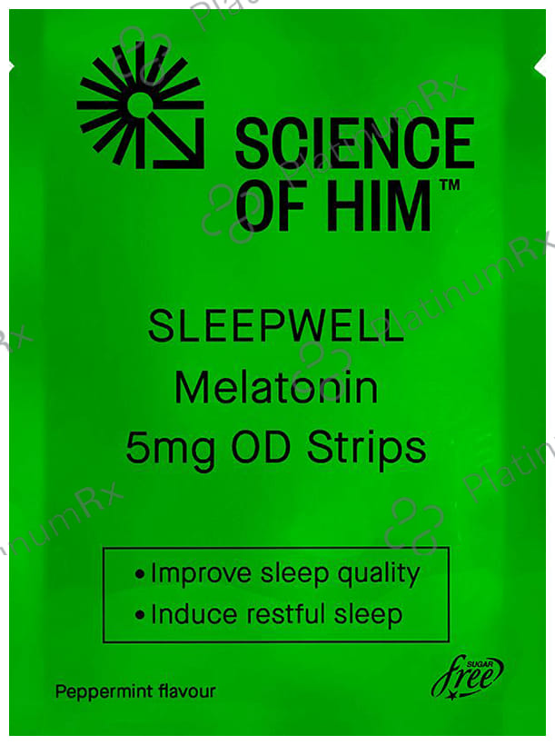 Science Of Him Sleepwell Melatonin Disintegrating Strip Peppermint Sugar Free