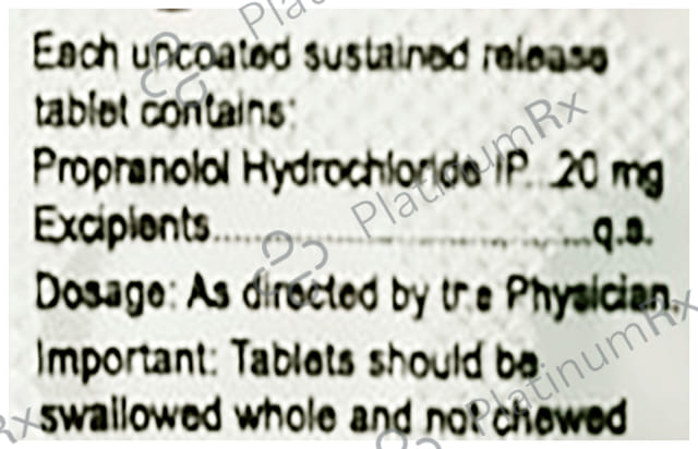 Migrabeta TR 20mg Tablet 15s