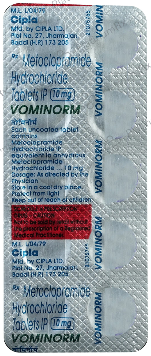 Vominorm 10mg Tablet 10s