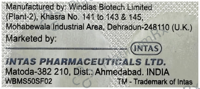 Megatas S 50mg/5mg Tablet