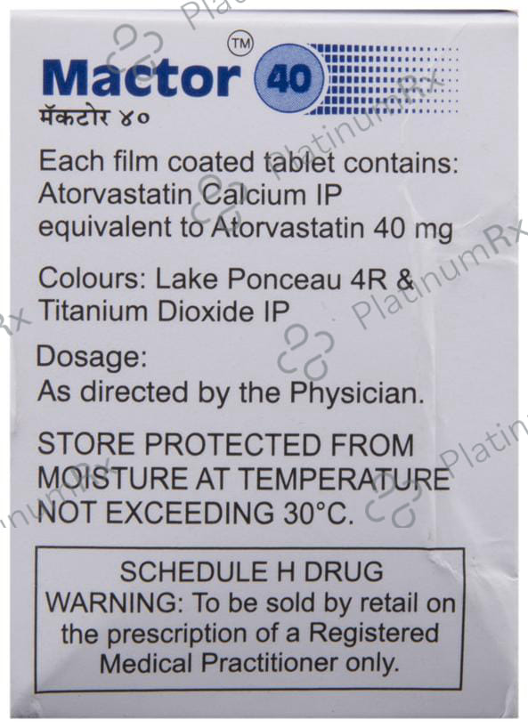 Mactor 40mg Tablet 10s