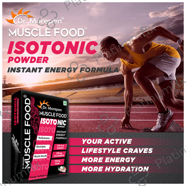 Dr. Morepen Muscle Food Isotonic Powder Litchi