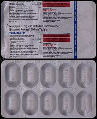 Tenlitab M 500/20mg Tablet 10s