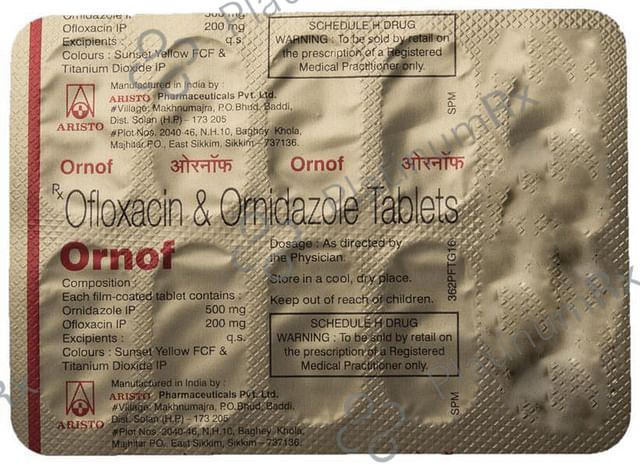Ornof 200/500mg Tablet 10s