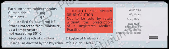 Euglim 1mg Tablet 15s