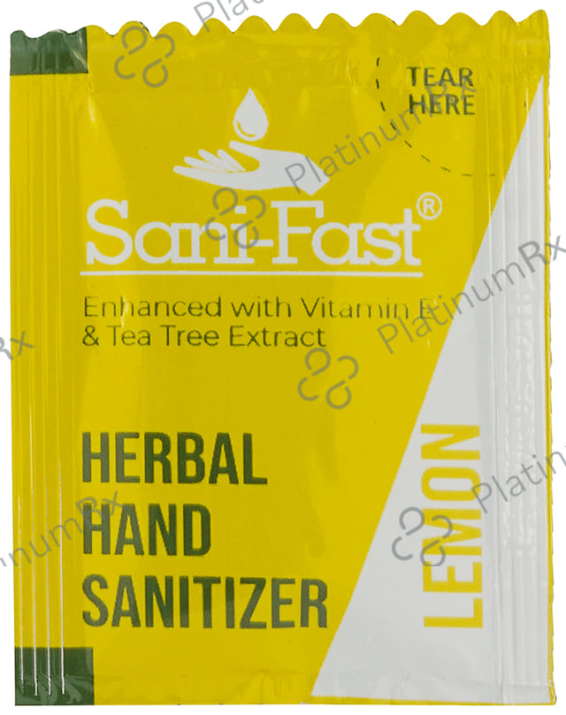 Sani-Fast Herbal Hand Sanitizer (1.5ml Each) Lemon 200 Sachets