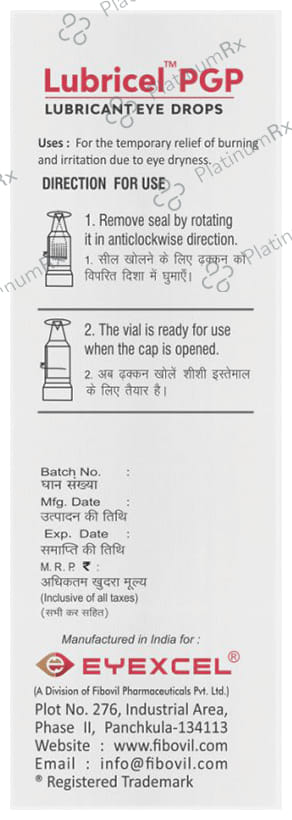 Lubricel PGP Eye Drop 10ml
