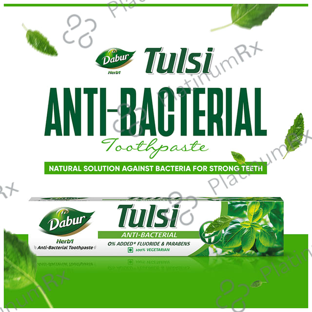 Dabur Tulsi Anti-Bacterial Herb'l Toothpaste (200gm Each)