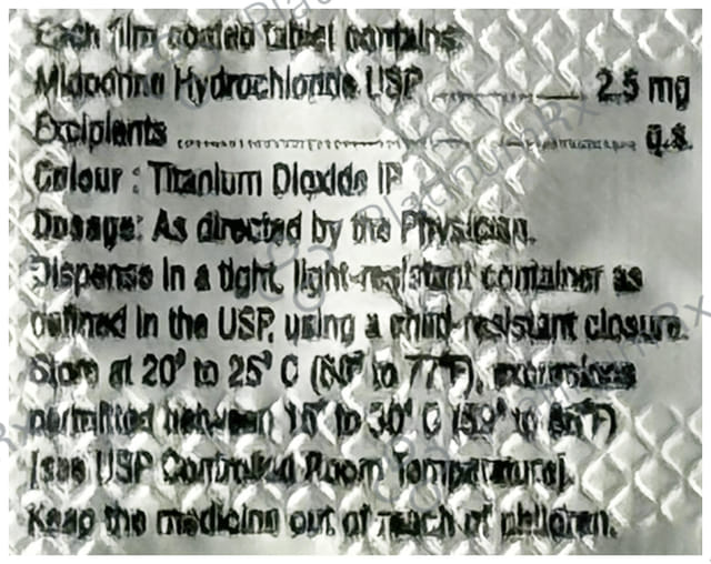 Midotril 2.5mg Tablet 20s