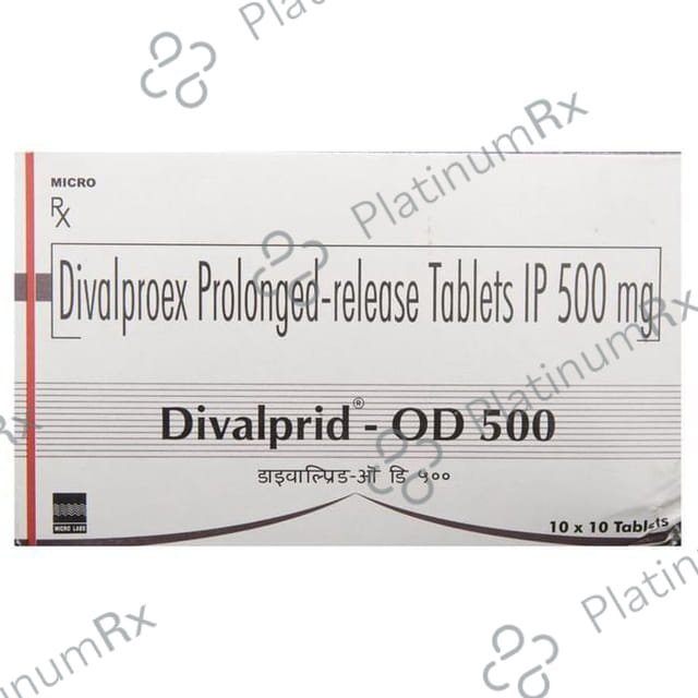 Divalprid OD PR 500mg Tablet 10s