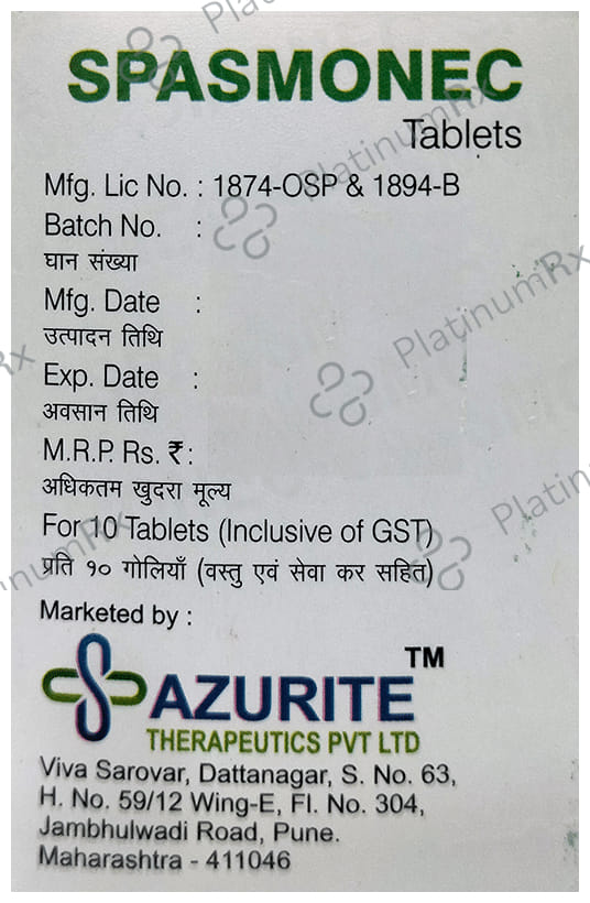 Spasmonec Tablet