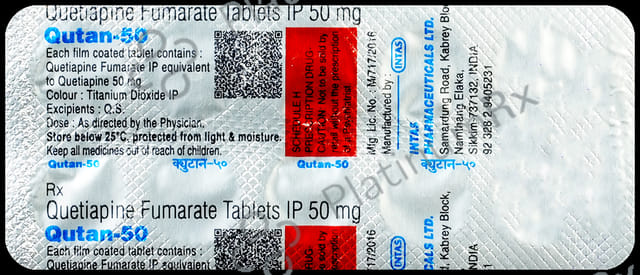 Qutan 50mg Tablet 10s