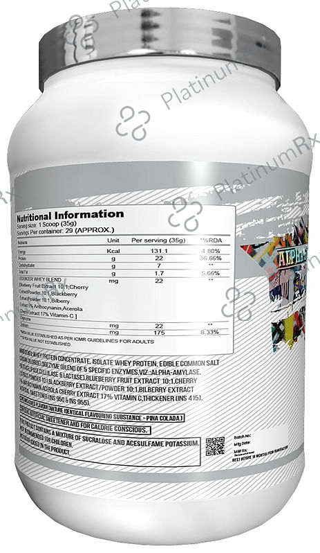 Absolute Nutrition Legender Whey Protein Powder Pina Colada 1 kg