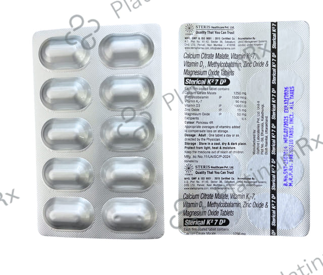 Sterical K2 7 D3 Tablet 10s