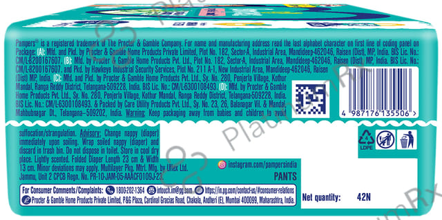 Pampers All-Round Protection Anti Rash Blanket Diaper Lotion with Aloe Vera XXL