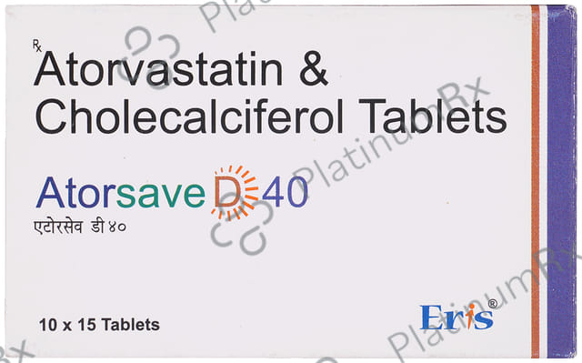 Atorsave D 40mg/1000IU Tablet 15s