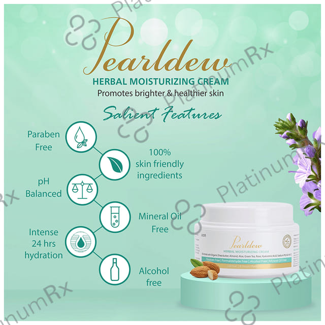 Pearldew Herbal Moisturizing Cream (50gm Each) 4 jar