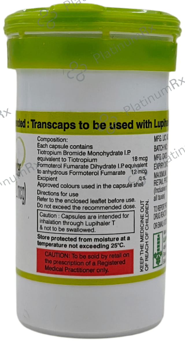 Tiomate 12/18mcg Transcaps 30s