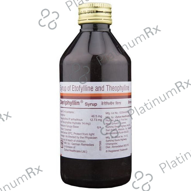 Deriphyllin 46.5/12.73mg Syrup 200ml