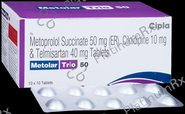 Metolar Trio 50 10/50/40mg Tablet ER 10s