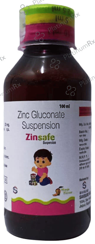 Zinsafe 20mg Mango Flavour Oral Suspension 100ml