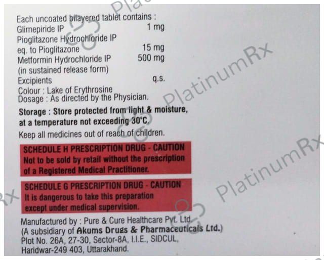 Safglim PM 1 Tablet SR 10s