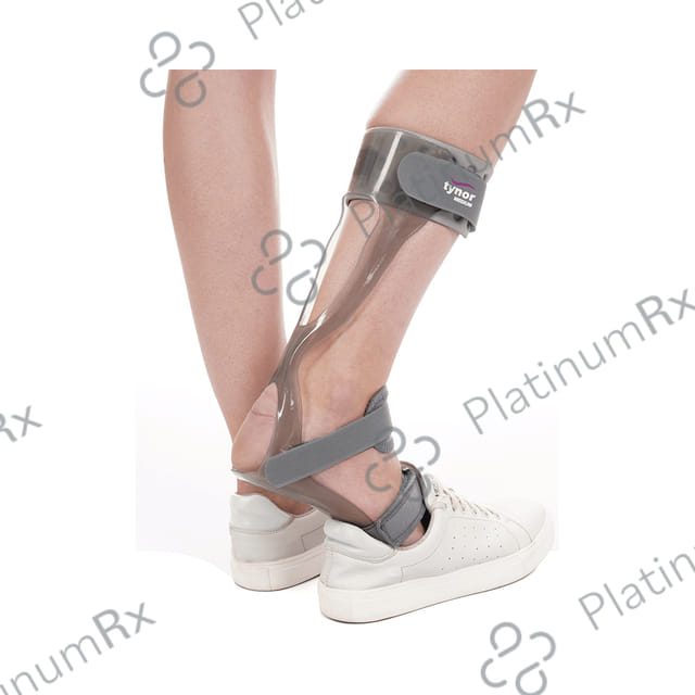 Tynor D 17 Foot Drop Splint XL Right Grey