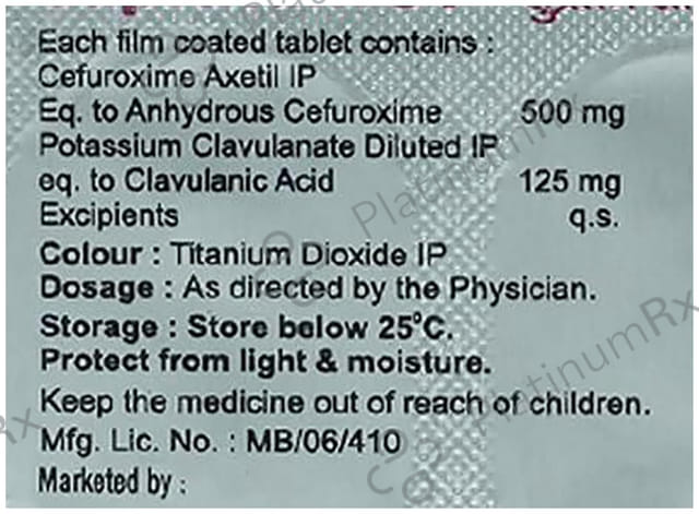 Supratum CV 500/125mg Tablet 6s