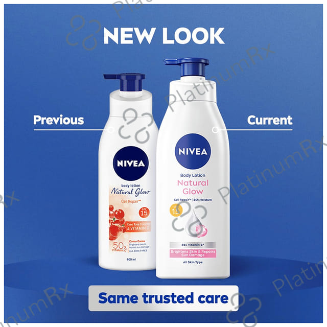 Nivea Natural Glow Cell Repair Body Lotion for Deep Moisture Care - SPF 15 For All Skin Type