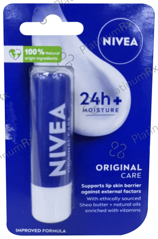 Nivea Lip Balm with Natural Oils - Original Care