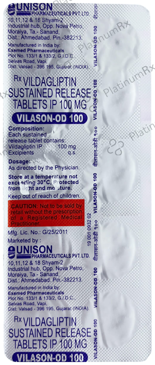 Vilason OD 100mg Tablet