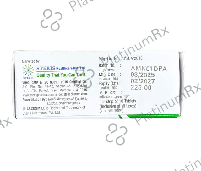Lacosmile 200mg Tablet 10s