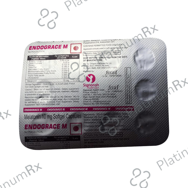 Endograce M 10mg Softgel Capsule 10s