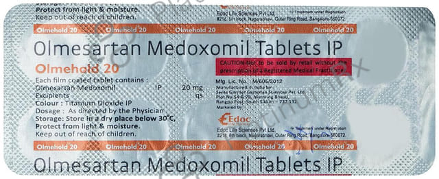 Olmehold 20mg Tablet