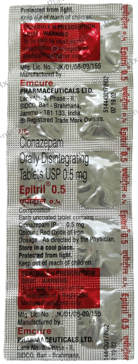 Epitril 0.5mg Tablet
