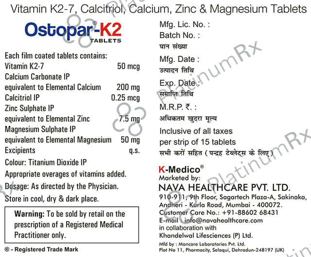 Ostopar-K2 Tablet