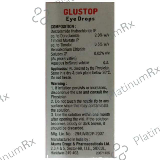 Glustop Eye Drop 5ml