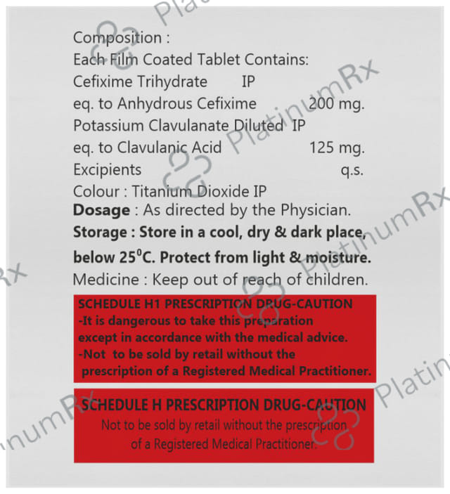 Yepcef CV 200/125mg Tablet 6s