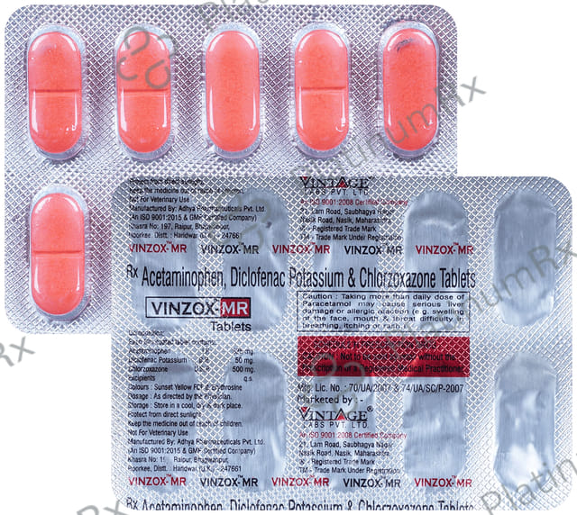 Vinzox MR 500/50/500mg Tablet 10s