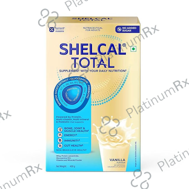 Shelcal Total Vanilla Flavour 400gm