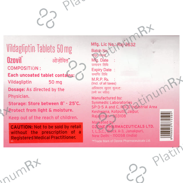 Ozovil 50mg Tablet 15s