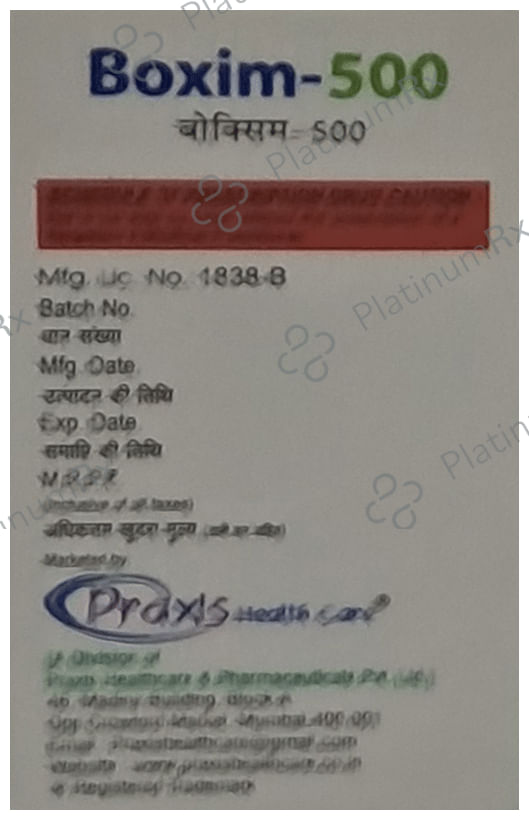 Boxim 500mg Injection 2ml