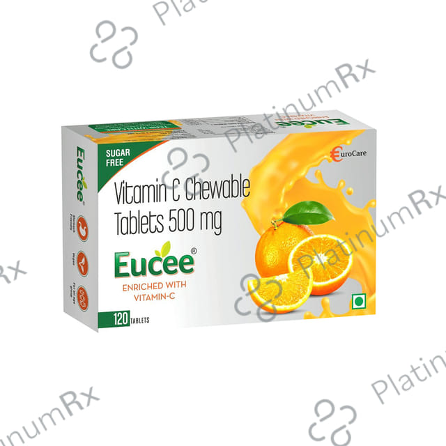 Eucee Vitamin C 500mg Flavour Orange Chewable Tablet 120s