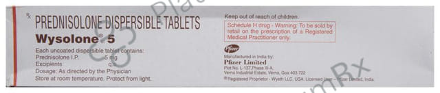 Wysolone 5mg Tablet DT 15s