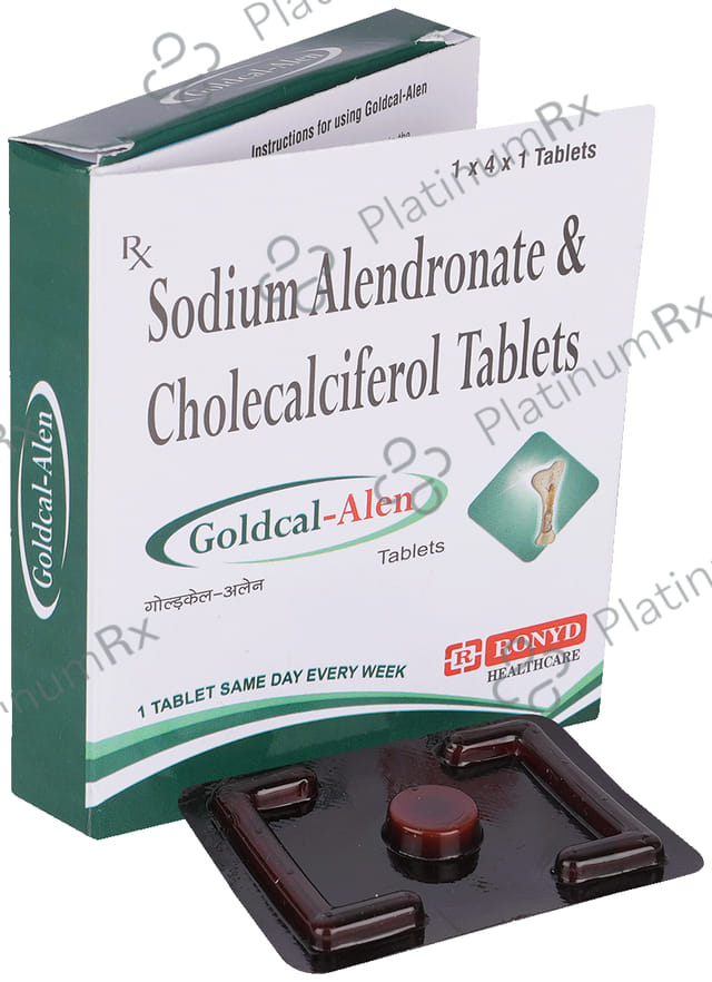 Goldcal Alen 70mg/5600IU Tablet 4s