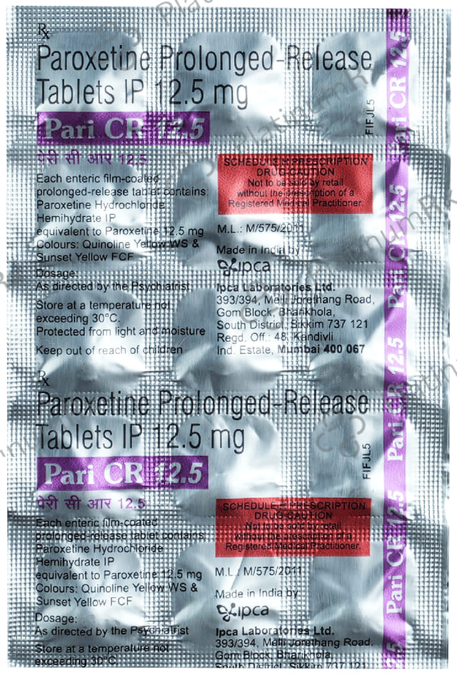 Pari 12.5mg CR Tablet 15s