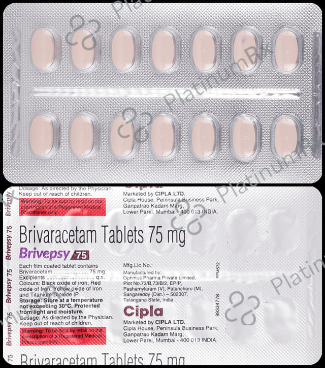 Brivepsy 75mg Tablet 14 tablets