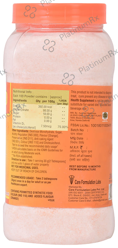 Nutrigrow Care Glucose-C(500gm Each) Orange